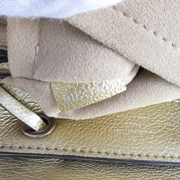 Auth LOUIS VUITTON LockmeBackpack gold leather M54575 s0141a - Picture 10 of 11